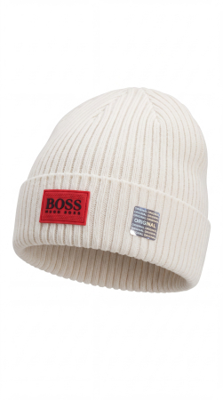 Produse - Caciula Unisex Boss Alb