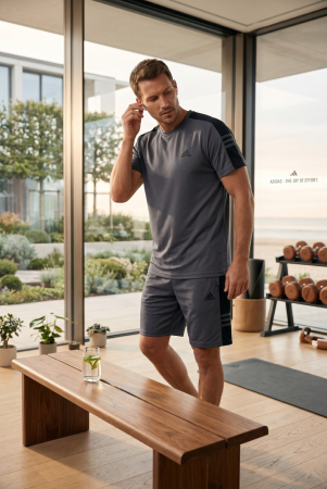 Produse - Compleu Adidas Gri + Parfum 35ml Cadou