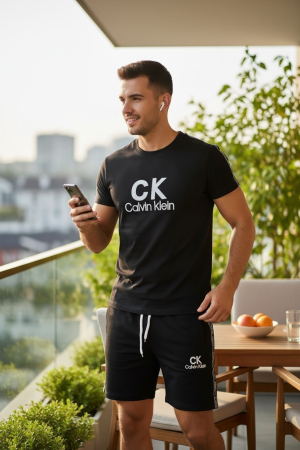 Produse - Compleu Calvin Klein Negru + Parfum 35ml Cadou