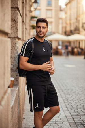 Compleuri Barbati - Compleu Nike Jordan Negru
