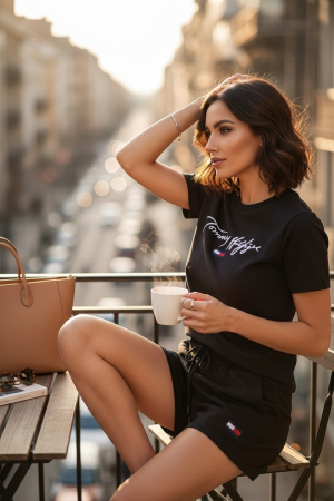 Compleuri Dama - Compleu Tommy Hilfiger Negru