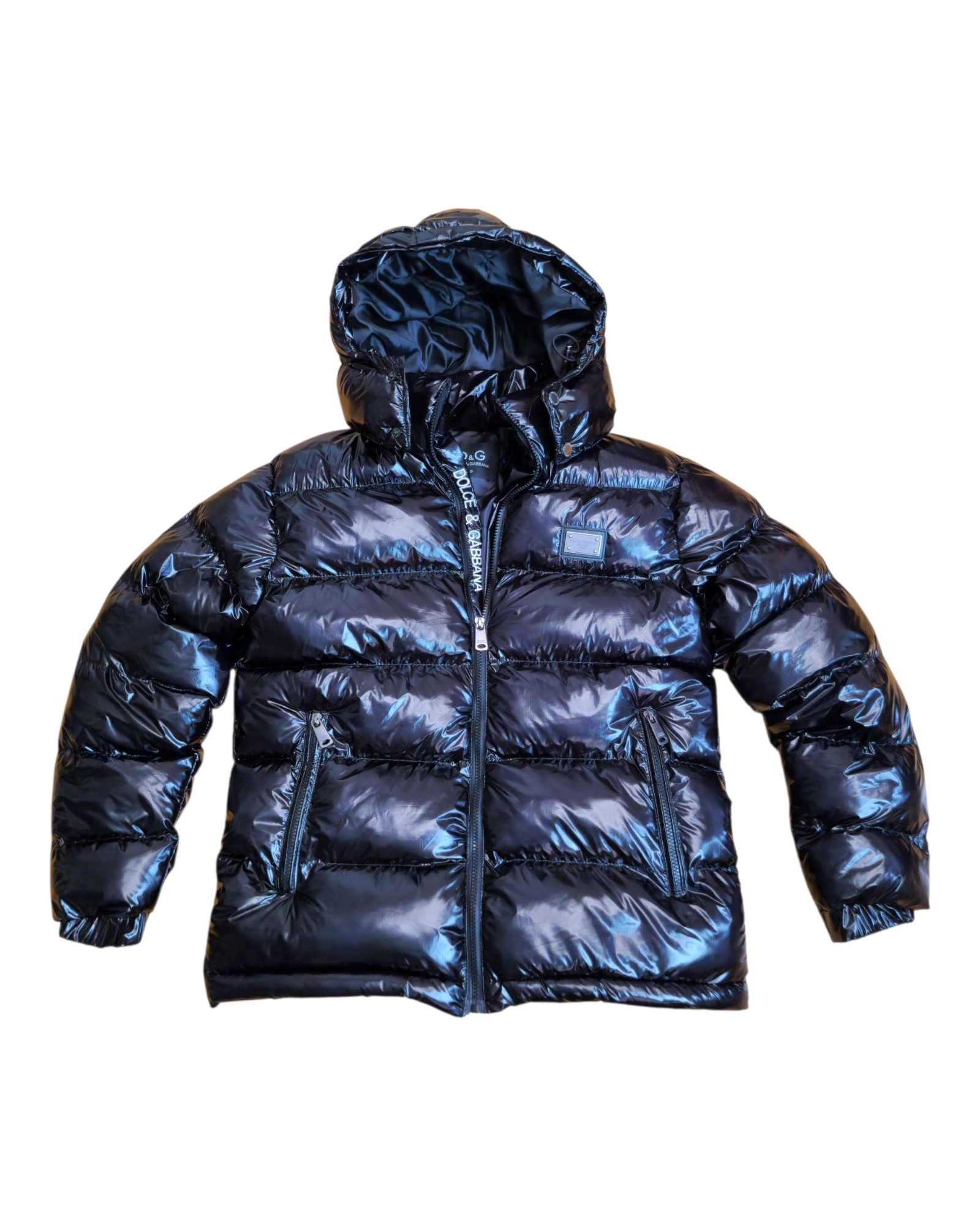 Geci - Geaca Dolce Gabbana Lucioasa Negru