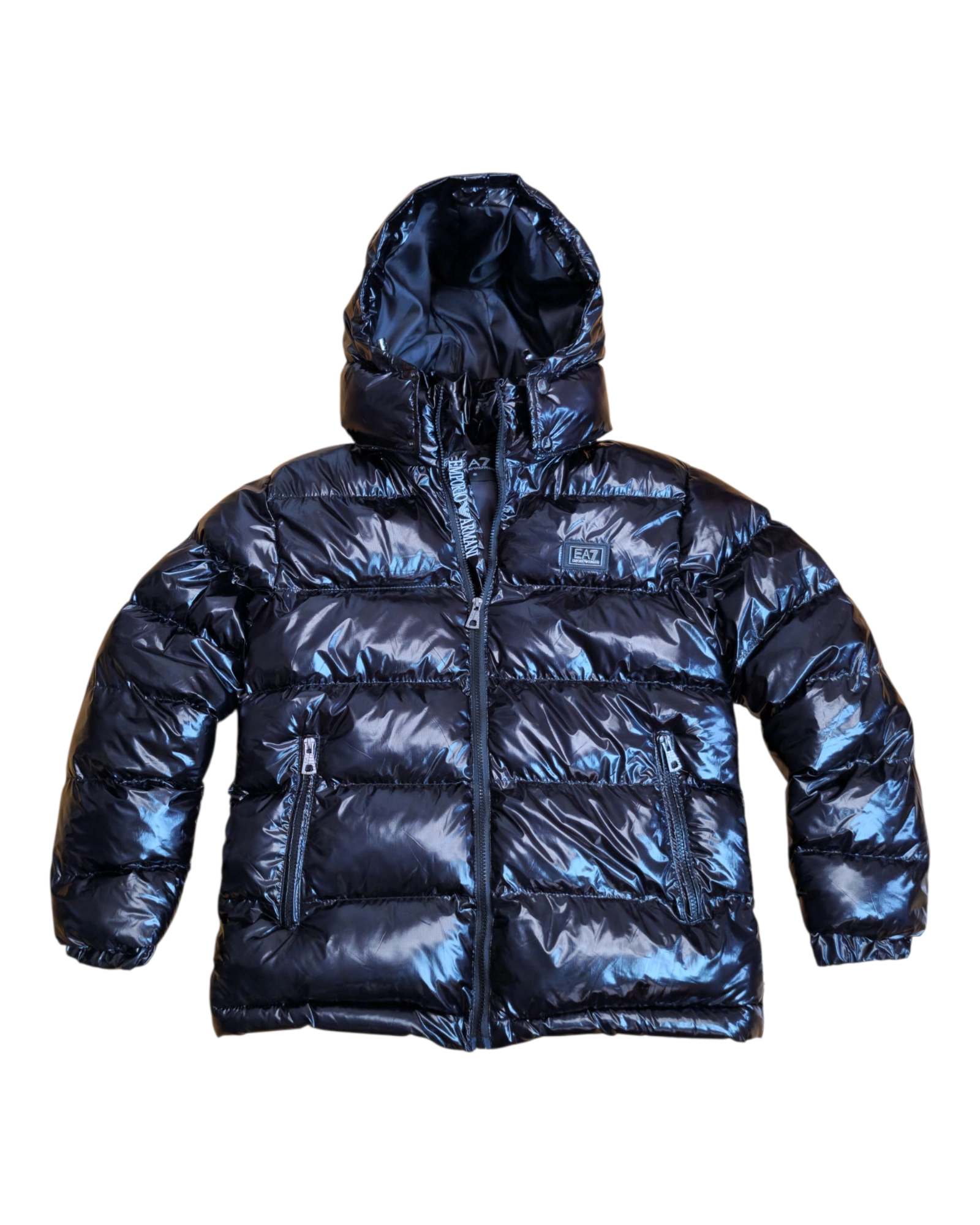 Geci - Geaca Emporio Armani Lucioasa Negru