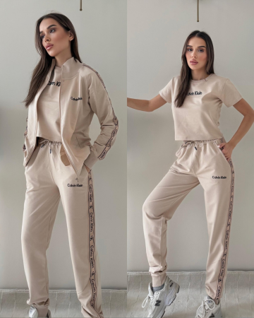 Produse - Trening Calvin Klein 3 Piese Bej