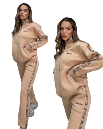 Treninguri Dama - Trening Calvin Klein Gros Bej