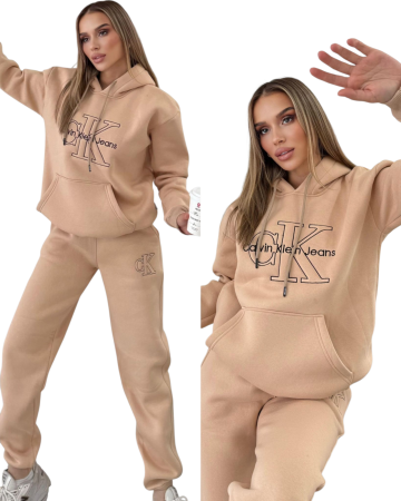 Treninguri Dama - Trening Calvin Klein Gros FF Bej