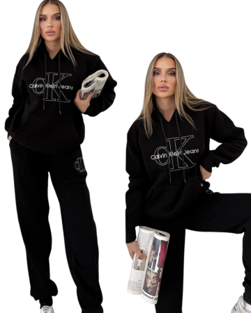 Treninguri Dama - Trening Calvin Klein Gros FF Negru