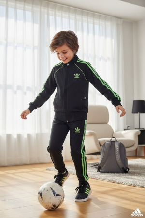 Produse - Trening Copii Adidas Negru - Verde