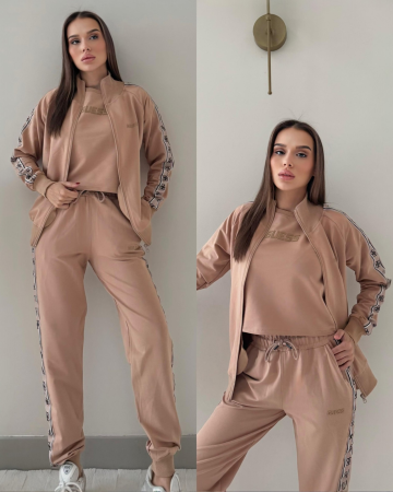 Treninguri Dama - Trening Guess 3 Piese Bej