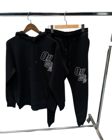 Treninguri Barbati - Trening Off White Negru M2