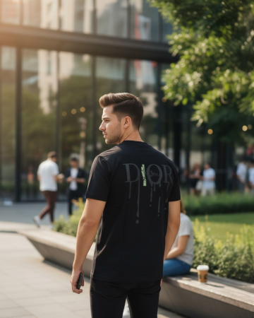 Produse - Tricou 1 la 1 Dior Negru