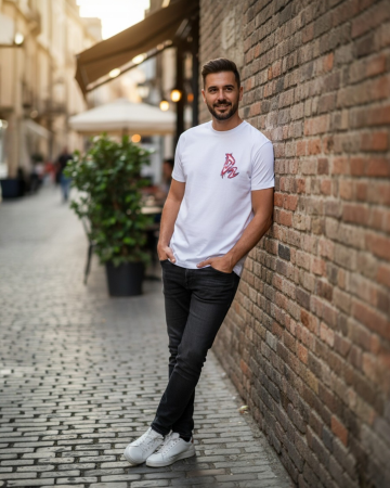 Tricouri - Tricou 1 la 1 Dsquared M2 Alb