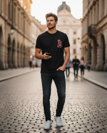 Tricouri - Tricou 1 la 1 Dsquared M2 Negru