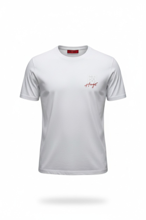 Tricouri - Tricou 1 la 1 Hugo M2 Alb