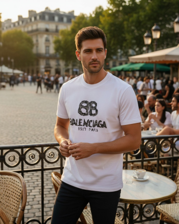 Produse - Tricou Balenciaga 1917 Alb