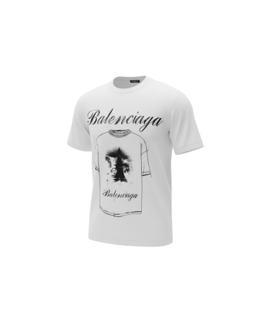 Tricouri - Tricou Balenciaga Alb