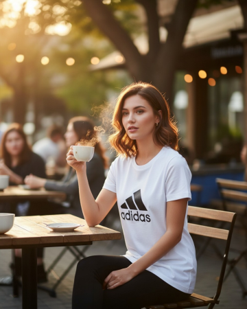 Produse - Tricou Dama Adidas Alb