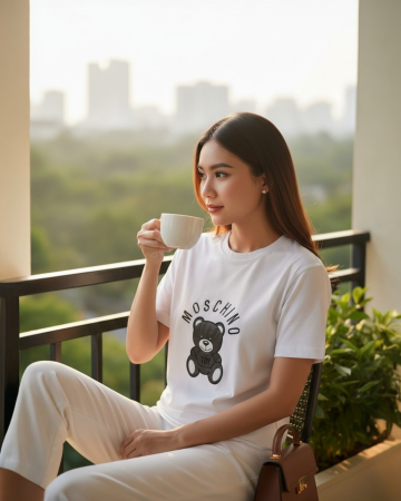 Produse - Tricou Dama Moschino Alb