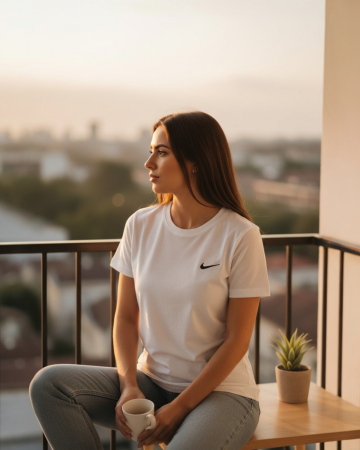 Produse - Tricou Dama Nike Alb