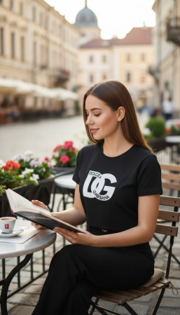 Tricouri Dama - Tricou Dolce Gabbana Negru