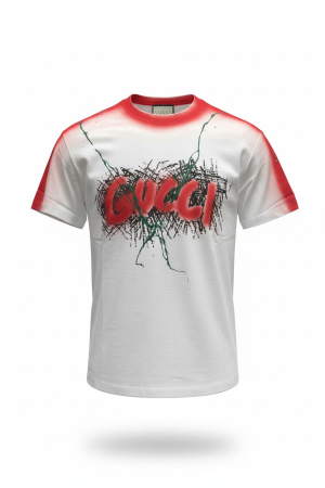 Tricouri - Tricou Gucci O1 Alb