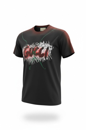 Tricouri - Tricou Gucci O1 Negru