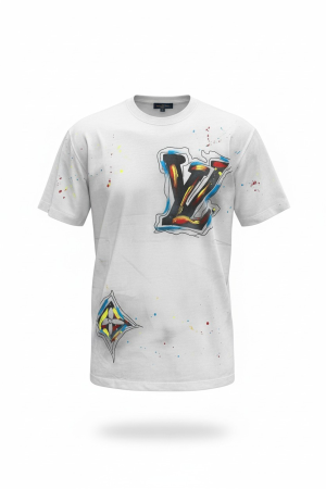 Tricouri - Tricou Louis Vuitton O1 Alb