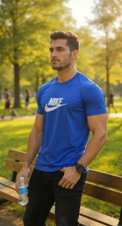 Tricouri - Tricou Nike M10 Albastru