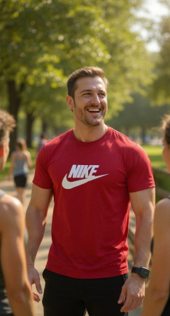 Tricouri - Tricou Nike M10 Rosu