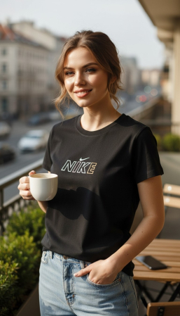 Tricouri Dama - Tricou Nike Negru