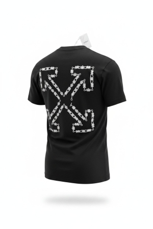 Tricouri - Tricou Off White Negru
