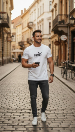Tricouri - Tricou Puma M12 Alb