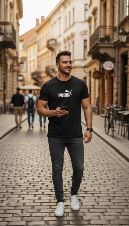 Tricouri - Tricou Puma M12 Negru