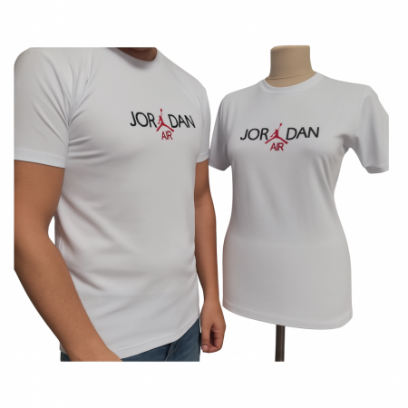 Produse - Tricou unisex Jordan alb din bumbac cu logo cusut / brodat