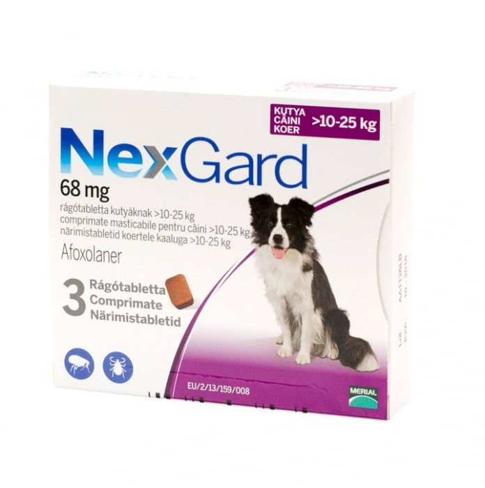 Nexgard Dog L 10–25 kg – comprimat antiparazitar câini medii și mari Animed Pro București [1]