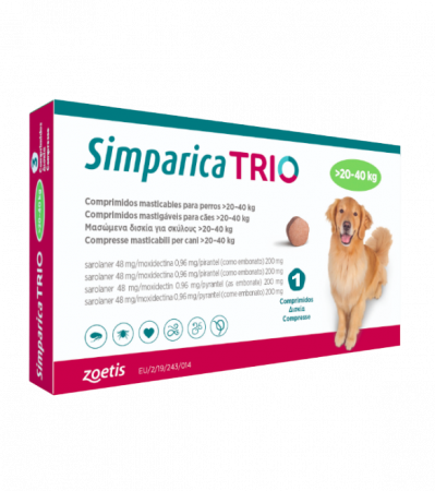 Simparica Trio 48mg 20.1-40kg  1 comprimat [1]