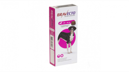 Antiparazitare Externe Caini - Bravecto 1400 mg (40-56 kg) - 1 tabletă masticabilă