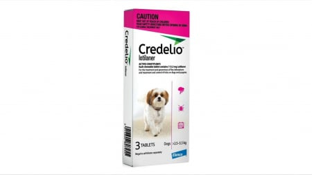 Câini - Credelio Caine 112.5 mg 2.5-5.5kg 3 comprimate