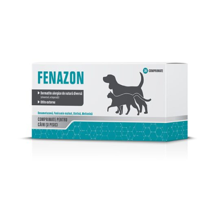 Antibiotice şi Antiinflamatoare Pisici - Fenazon 20comprimate