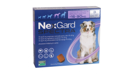 Antiparazitare Externe Caini - Nexgard Spectra 15-30kg  1 comprimat