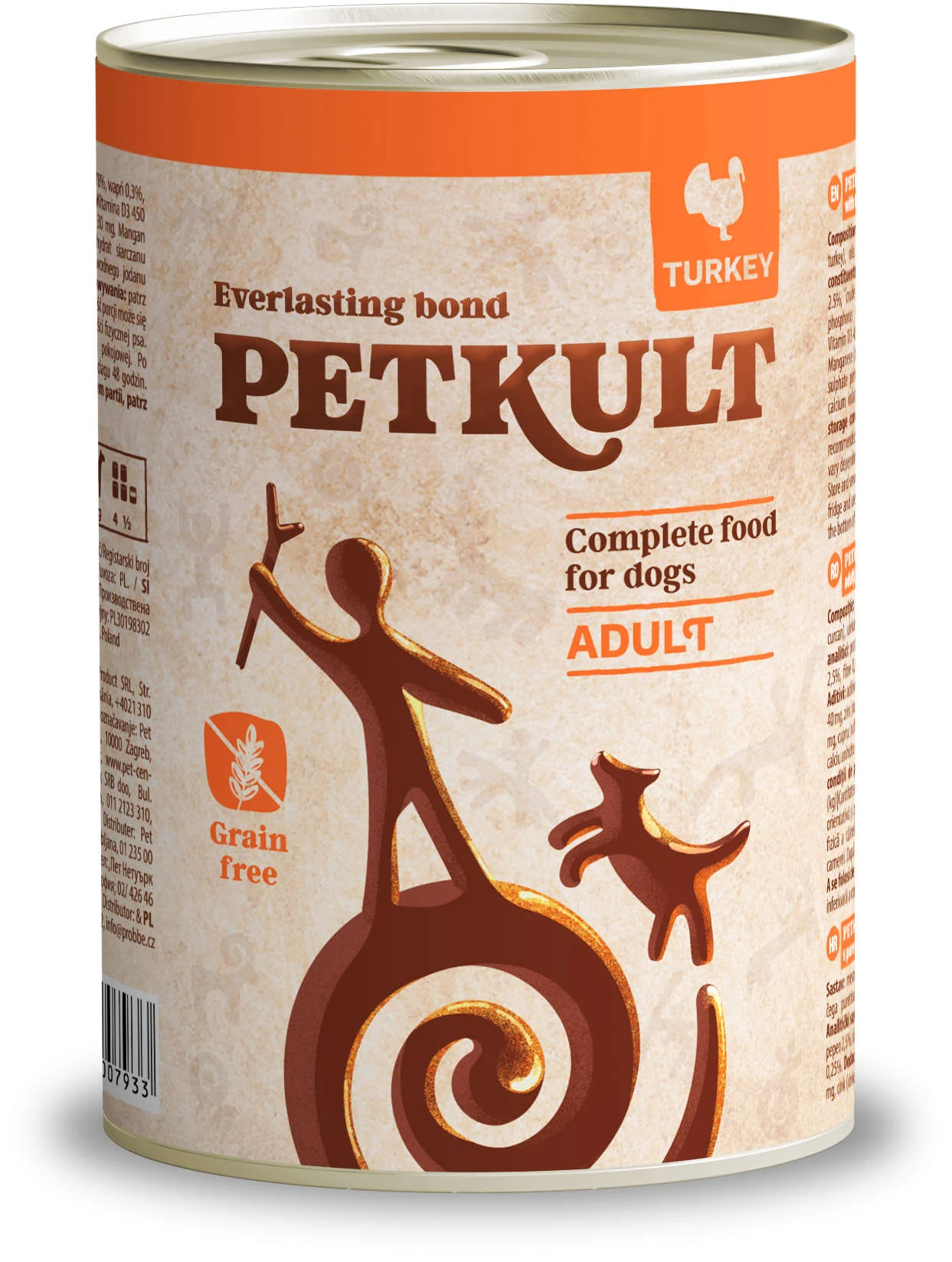 Hrană Umedă Câini - Petkult Curcan 400g – Conservă câini fără cereale | Petshop & Farmacie Veterinară Drumul Taberei, Sector 6