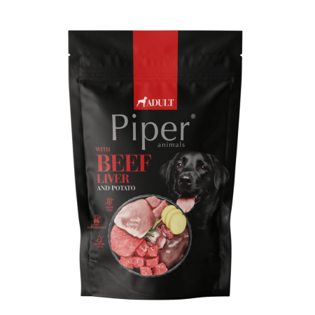 Hrană Umedă Câini - Piper Dog Adult Ficat de Vita si Cartof, 500g