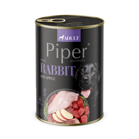 Hrană Umedă Câini - Piper Dog Adult Iepure si Mar 400g