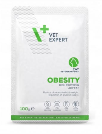Pisici - Vet Expert Cat Obesity plic 100g 6 bucati