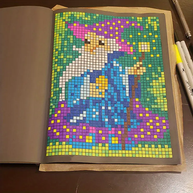 100 QUEST - Carte de colorat pe numere, cu forme, de relaxare, pentru copii si adulti [2]