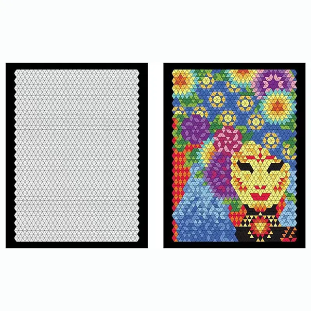 100 QUEST - Carte de colorat pe numere, cu forme, de relaxare, pentru copii si adulti [4]