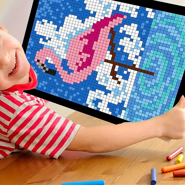 100 QUEST - Carte de colorat pe numere, cu forme, de relaxare, pentru copii si adulti [8]