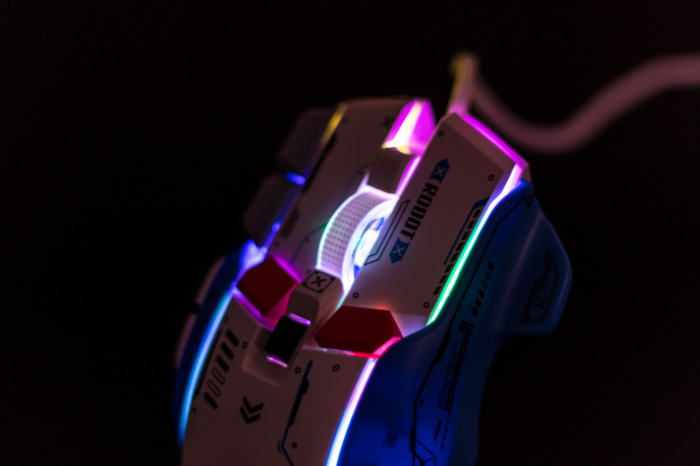 Mouse Gaming G6, Alb, RGB On-Off, 12800 DPI Reglabil, 6 trepte, 10 Butoane Programabile, Iluminare LED, Ergonomic, Performanta si Precizie [11]