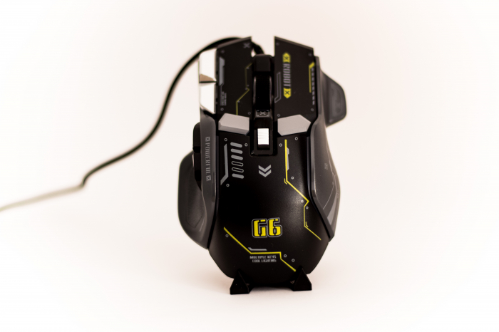 Mouse Gaming G6, Negru, RGB On-Off, 12800 DPI Reglabil, 6 trepte, 10 Butoane Programabile, Iluminare LED, Ergonomic, Performanta si Precizie [2]