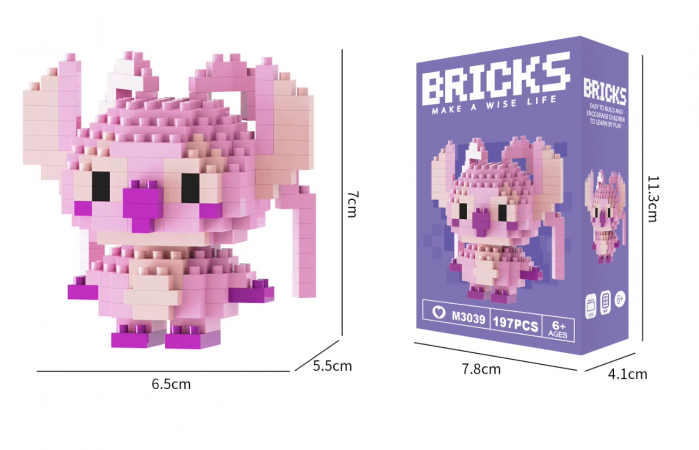 Set de constructie lego, mini personaj, desene animate, Angel, 197 piese, Pentru copii si adulti [2]